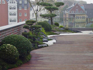 Über den Dächern von Leer, Kokeniwa Japanische Gartengestaltung Kokeniwa Japanische Gartengestaltung アジア風 庭