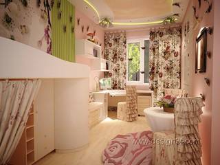 Украина, г. Днепропетровск, квартира 75 м2, студия Design3F студия Design3F Modern nursery/kids room