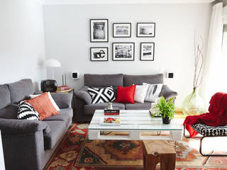 Decoración para Apartamento de Soltero [Madrid], itta estudio itta estudio Eclectic style living room