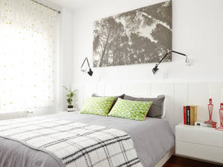 Decoración para Apartamento de Soltero [Madrid], itta estudio itta estudio Skandinavische Schlafzimmer