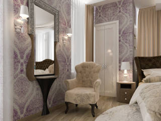Спальня с кабинетом, pashchak design pashchak design Dormitorios de estilo moderno