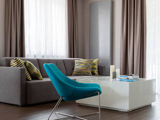 Kolorowy minimalizm, Pracownia Projektowa Poco Design Pracownia Projektowa Poco Design Salones minimalistas