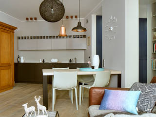 Ażur w Pastelach, Pracownia Projektowa Poco Design Pracownia Projektowa Poco Design Eclectic style dining room