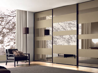 segmenta - Sliding glass door wardrobes, Lamco Design LTD Lamco Design LTD Dormitorios de estilo moderno