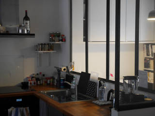 Appartement Paris, Cabinet Dario Cabinet Dario Cocinas de estilo industrial