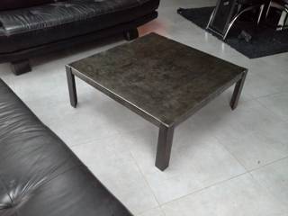 Meuble industriel table basse acier, M. Déco Industriel M. Déco Industriel ห้องนั่งเล่น