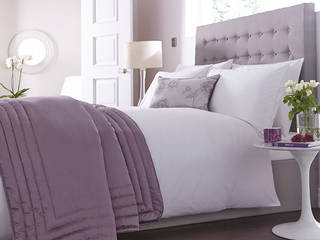 Charlotte Thomas "Antonia" Jacquard Collection in Light Purple, We Love Linen We Love Linen ห้องนอน