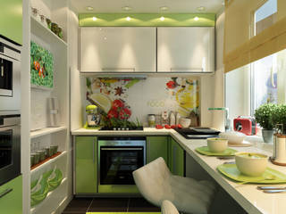 Kitchen for students Sister 2, Your royal design Your royal design ミニマルデザインの キッチン