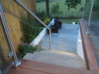 Terraced Garden - London, Borrowed Space Borrowed Space Modern style balcony, porch & terrace