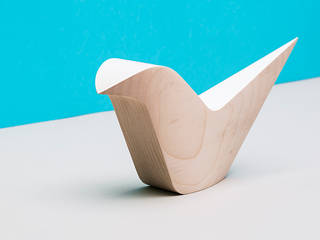 «WOODPUT» – wooden bird, Mizko Design Mizko Design 北欧デザインの リビング