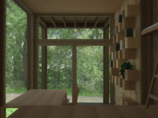 Lesnianski Wooden Pavilion, SHSH Architecture + Scenography SHSH Architecture + Scenography Modern dining room