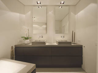 Badkamer Deluxe, Grego Design Studio Grego Design Studio モダンスタイルの お風呂