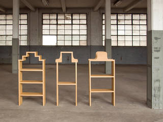 Warehouse cabinets, Studio Janina Loeve Studio Janina Loeve Salas / recibidores