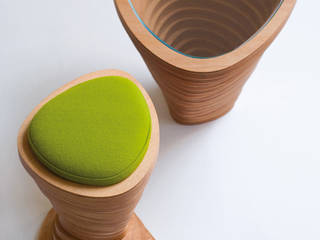 Tettonica - sidetable and stool, Studio Janina Loeve Studio Janina Loeve Salas / recibidores