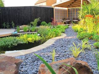 Zen Inspired Garden, Bradley Stoke, Katherine Roper Landscape & Garden Design Katherine Roper Landscape & Garden Design Giardino in stile asiatico