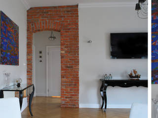 APARTAMENT W SOPOCIE, Paszkiewicz Design Paszkiewicz Design Living room