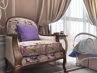 bedroom, Your royal design Your royal design クラシカルスタイルの 寝室