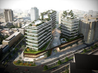 BAKU EDC Housing and Shopping Complex, ERBUĞ MİMARLIK ERBUĞ MİMARLIK Commercial spaces