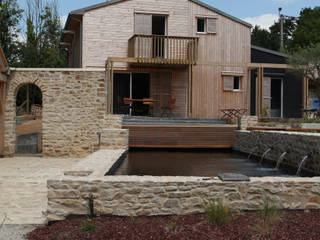 UNE MAISON BIOCLIMATIQUE À AURAY, Patrice Bideau a.typique Patrice Bideau a.typique 모던스타일 주택