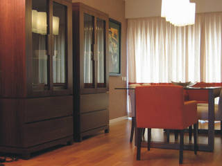 Apartamento c/ 2 quartos - Parque das Nações, Lisboa, Traço Magenta - Design de Interiores Traço Magenta - Design de Interiores Comedores de estilo moderno