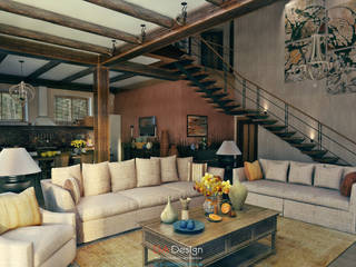Colonian style, DA-Design DA-Design غرفة المعيشة