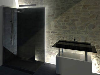 Réhabilitation - Salle de bain - La Roche-sur-Yon, SL20 ARCHITECTURE SL20 ARCHITECTURE Minimalist style bathroom