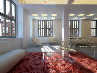 Visualisation of apartment, loft, DA-Design DA-Design Living room