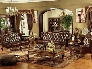 Comfort & Style with Leather Sofa, Locus Habitat Locus Habitat Salon classique