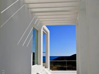 Casa Beirholm, Muxacra Arquitectos Muxacra Arquitectos Balcone, Veranda & Terrazza in stile mediterraneo