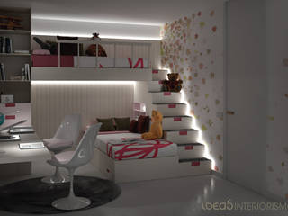 Habitación infantil Irene y Natalia, Ideas Interiorismo Exclusivo, SLU Ideas Interiorismo Exclusivo, SLU 지중해스타일 침실