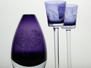 Sara Newman Design - Sandblasted Glassware, Sara Newman Design Sara Newman Design Lebih banyak kamar