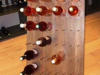 Wooden design wine rack Esigo 4 Esigo SRL ห้องเก็บไวน์ ไม้ Wood effect ที่เก็บไวน์