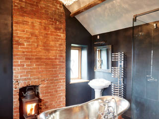 Country Bathroom Hart Design and Construction Casas de banho campestres