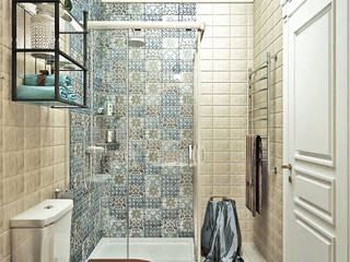 Ванная комната с орхидеями, Студия дизайна ROMANIUK DESIGN Студия дизайна ROMANIUK DESIGN Baños de estilo moderno