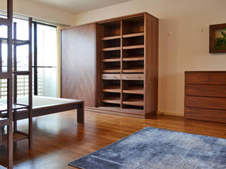 K邸 TOTAL PLAN, 株式会社 3rd 株式会社 3rd Industrial style dressing rooms Wardrobes & drawers