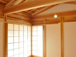 伝統木構造でつくる農的くらしの家, 梅澤典雄設計事務所 梅澤典雄設計事務所 Living room