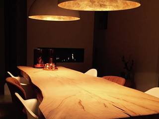 Unieke boomstamtafels voor binnen zoals je ze nooit eerder hebt gezien!, Woodlovesyou&more Woodlovesyou&more Dining room