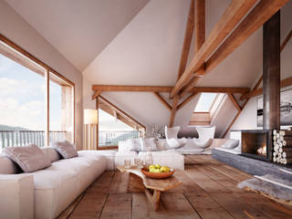Komplettsanierung eines Mehrfamilienhauses, von Mann Architektur GmbH von Mann Architektur GmbH Rustic style living room