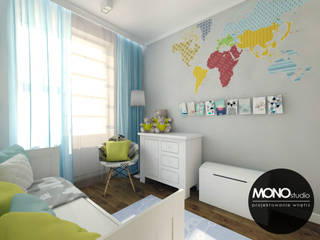 Pokój dziecięcy kontra funkcjonalność, MONOstudio MONOstudio Modern nursery/kids room