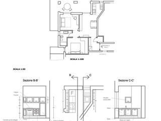 Appartamento Al Mare - Andora, Architetti di Casa Architetti di Casa Colonial style kitchen