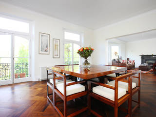 South Brompton Apartments, London, PAD ARCHITECTS PAD ARCHITECTS Salas de jantar minimalistas