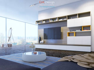TV zone, DA-Design DA-Design Minimalistische Wohnzimmer