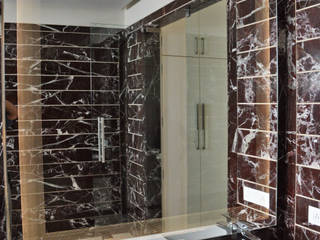 Bespoke Glazz Mirrors, Alguacil & Perkoff Ltd. Alguacil & Perkoff Ltd. Bagno moderno Vetro