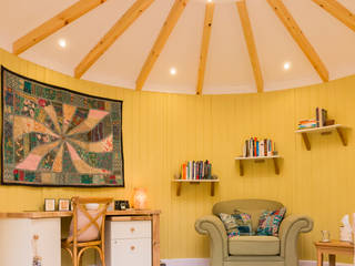 Interior of 4.5m diameter Therapy room in Kent homify Classic style garden