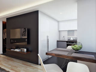 Minimal Grey, DA-Design DA-Design غرفة المعيشة