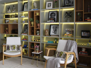 _IN Panamby II, ARQ_IN ARQ_IN 现代客厅設計點子、靈感 & 圖片