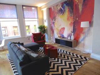 City Centre Apartment, Manchester, UK, Flawless Concepts Ltd Flawless Concepts Ltd Nowoczesny salon