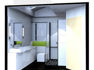 rénovation d'une salle de bain, Atelier S Atelier S Minimalist style bathroom
