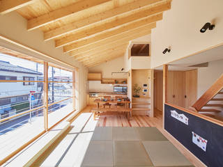 柳崎の住宅, 一級建築士事務所co-designstudio 一級建築士事務所co-designstudio Salas de estar modernas