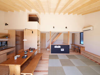 柳崎の住宅, 一級建築士事務所co-designstudio 一級建築士事務所co-designstudio Salas de jantar modernas